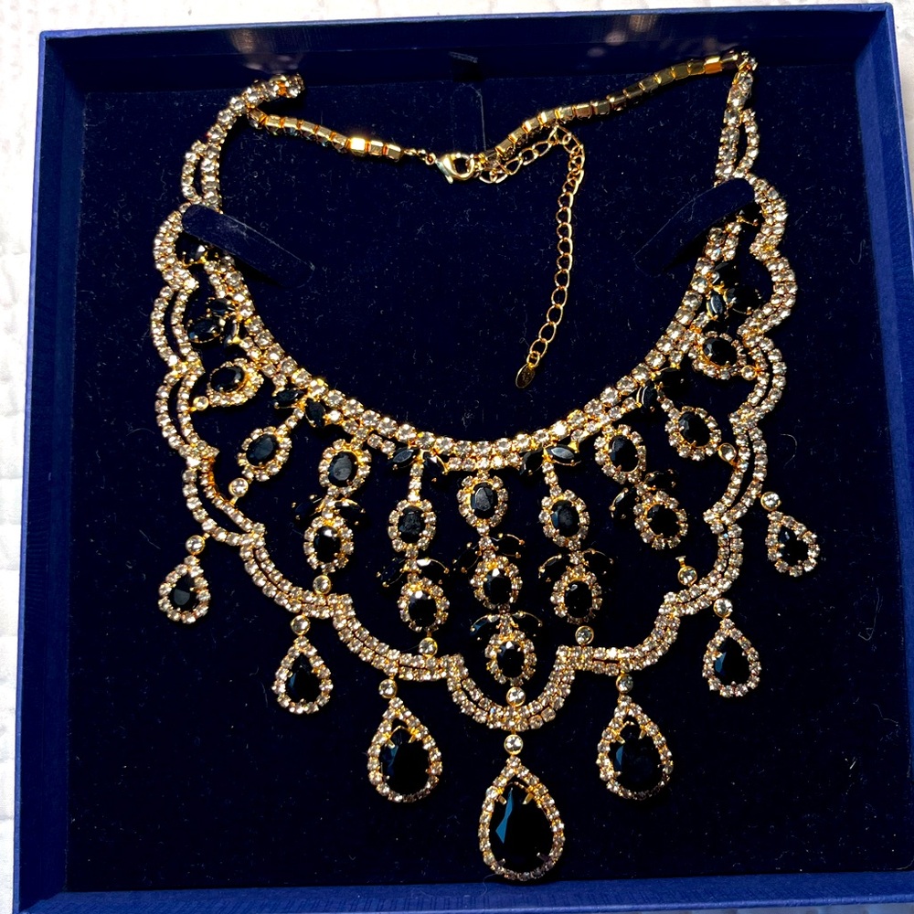 Black diamond necklace